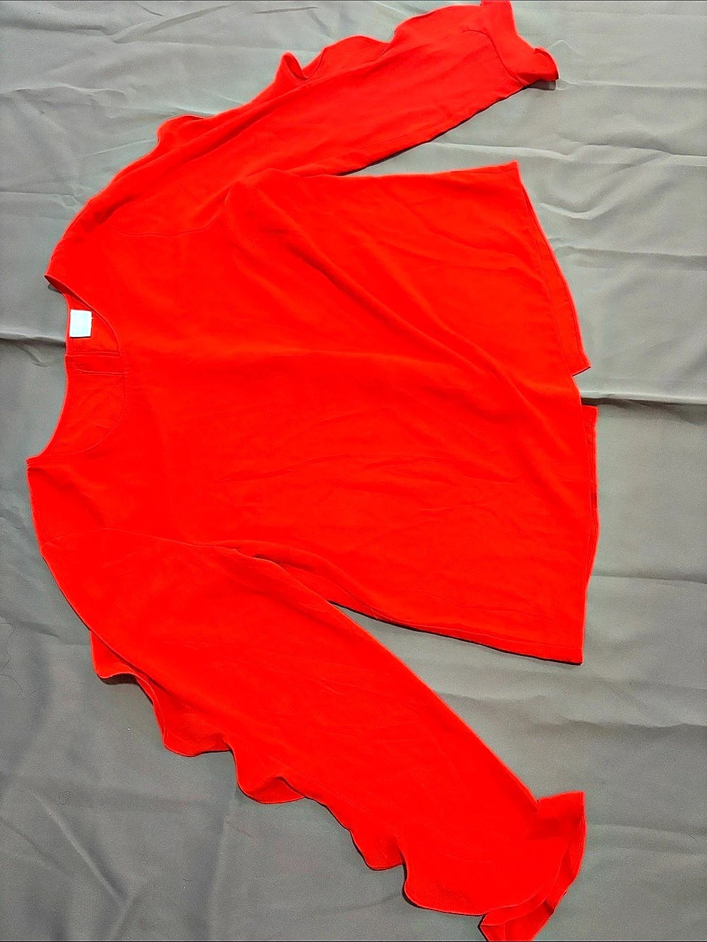 CeCe by Cynthia Steffe orange Button Front Blouse Like New